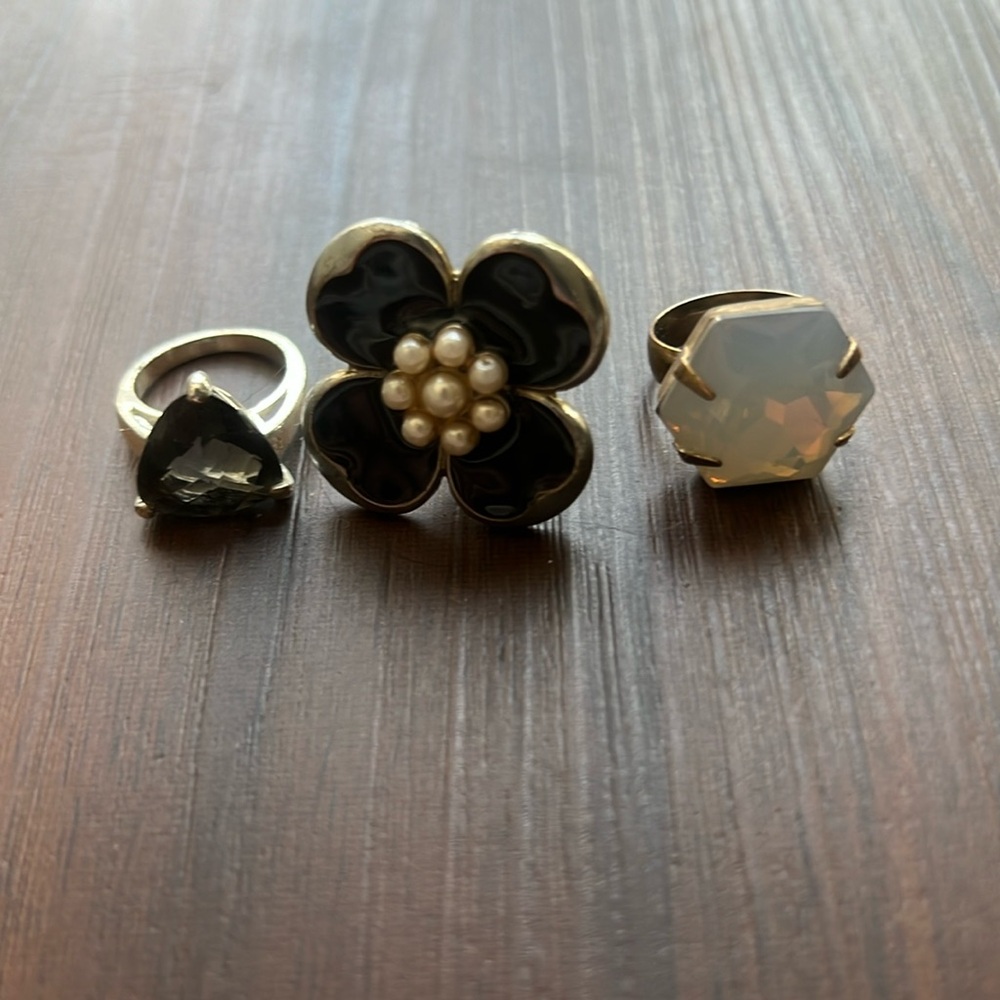 Anthro Cocktail Ring Set
